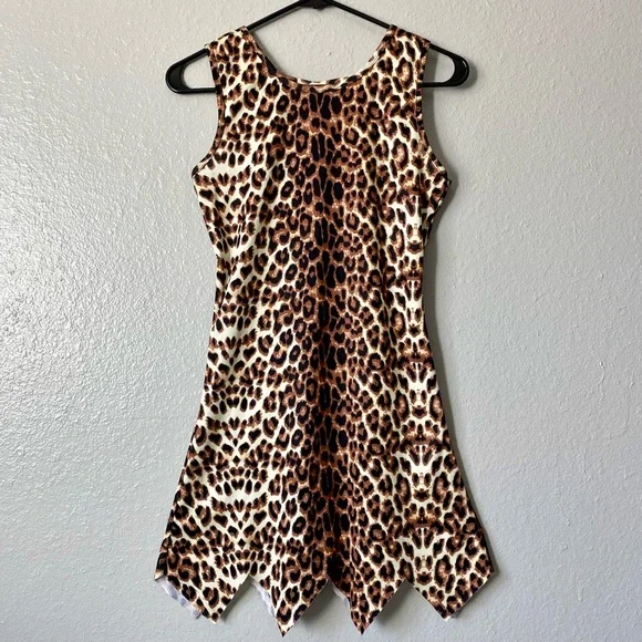 Vintage | Dresses | 9s 00s Cheetah Leopard Print Mini Dress | Poshmark